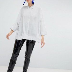 Asos Spot Print Oversized Button Down